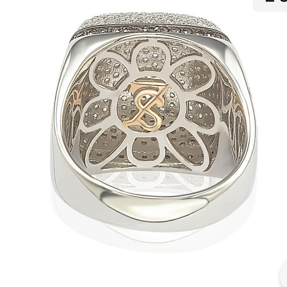 Suzy Levian Sterling Silver
Brown and White Cubic
Zirconia Micro Pave Dome
Ring - Picture 3 of 4